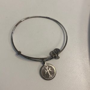Alex and ani cross charm bracelet